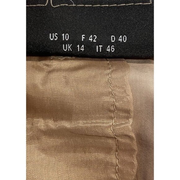 Akris Pants Wide Leg Cotton Tan Beige Khaki Size 10 - Picture 5 of 5